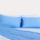 Reversible Sateen Duvet Cover - Blue & Baby Blue