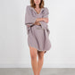 Cocoon Cotton Poncho-Lilac