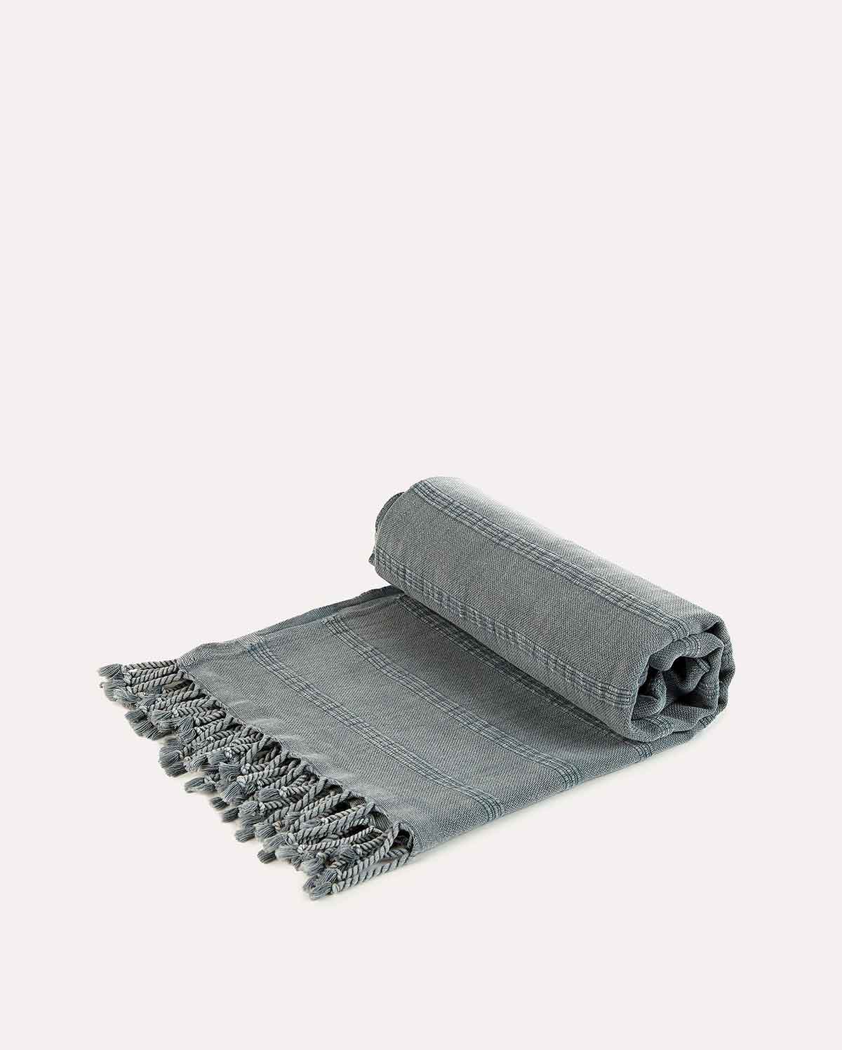 Cotton Peshtemal Towel Set of 2 pieces - Dark Grey