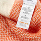 Cotton Peshtemal Towel-Orange & White
