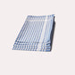 Checked Cotton Tea Towel 6 pcs - Blue - Ocoza