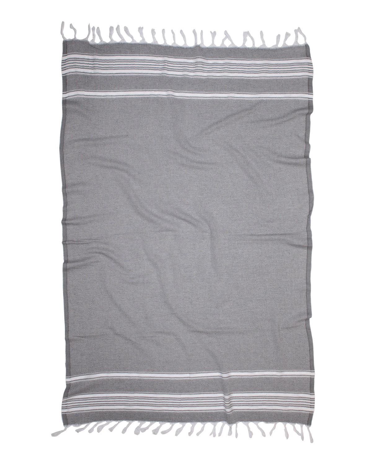 Recycled Cotton Peshtemal Towel - Grey