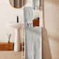 Tassel Cotton Towel Set 3pcs - Grey - Ocoza