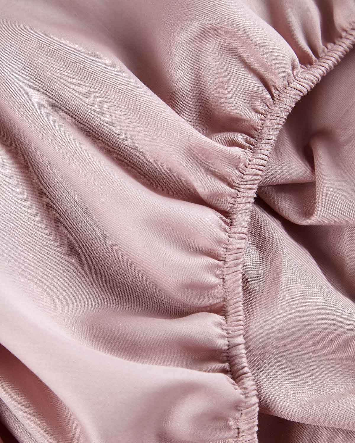 Lavish Sateen Fitted Sheet - Nude Pink