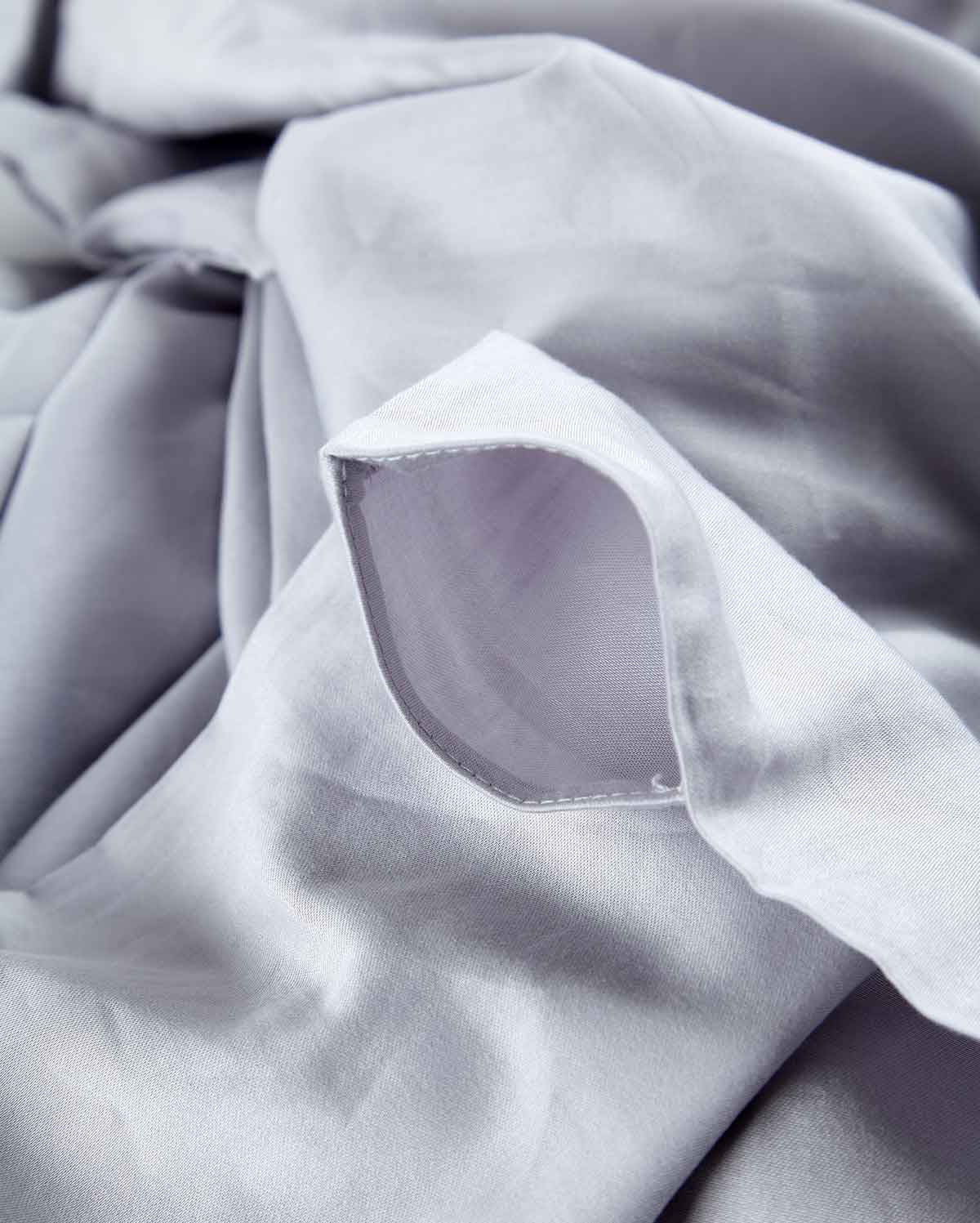 Lavish Sateen Duvet Cover - Grey
