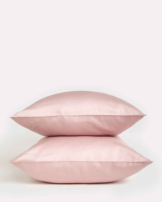 Lavish Sateen Pillowcase 2pcs - Nude Pink