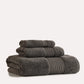 Plush Spa Cotton Towel Set 3pcs - Khaki Grey - Ocoza