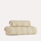 Cotton Velvet Towel Set 2pcs - Custard Cream - Ocoza