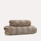 Cotton Velvet Towel Set 2pcs - Dark Chocolate - Ocoza