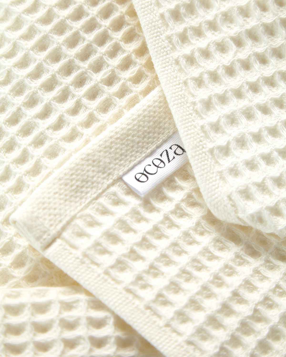 Cotton Waffle Towel - Cream (2 Towels)