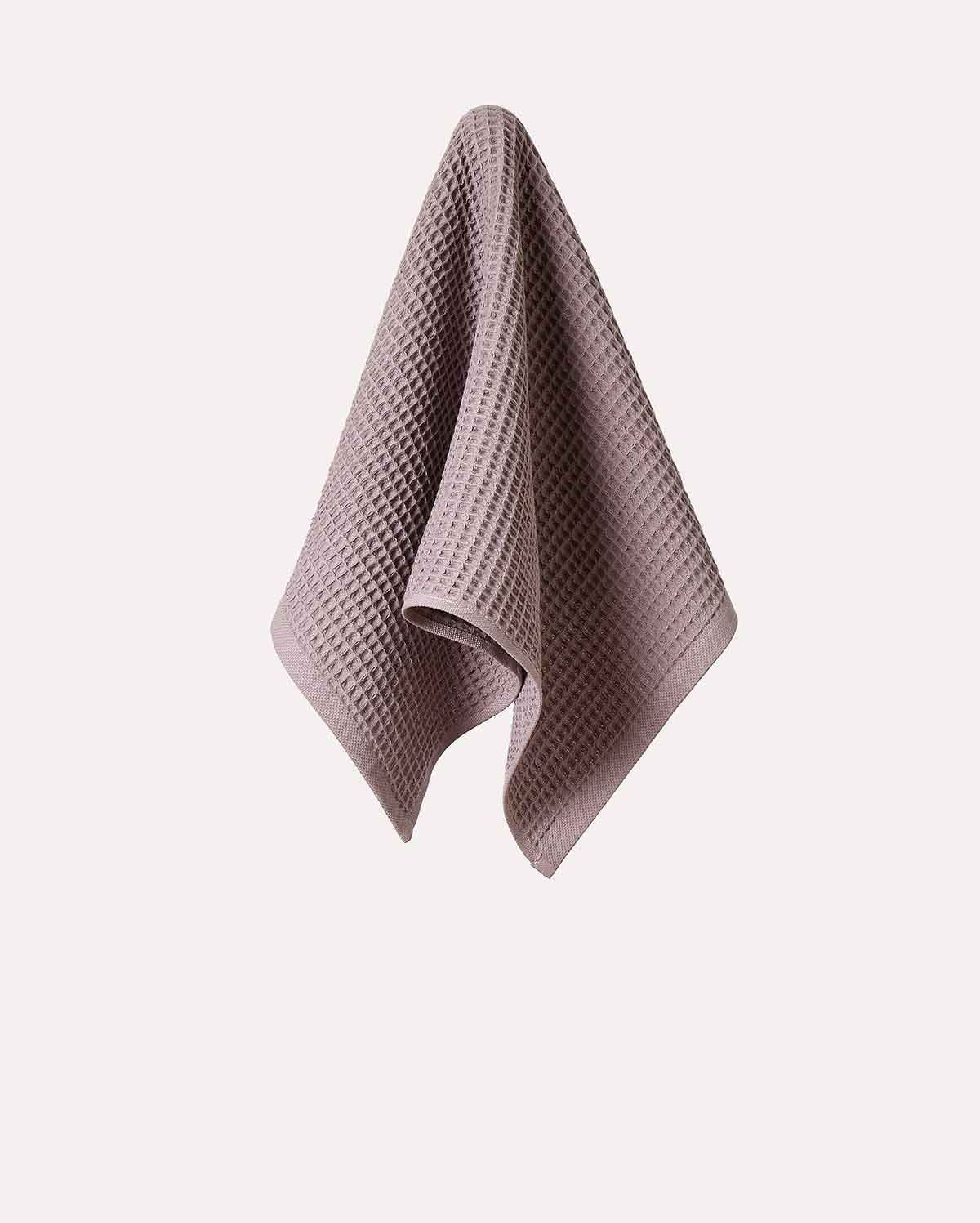 Cotton Waffle Towel - Dark Purple (2 Towels)