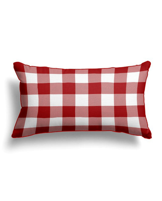 Christmas Checked Cushion Cover - Patterned - Ocoza